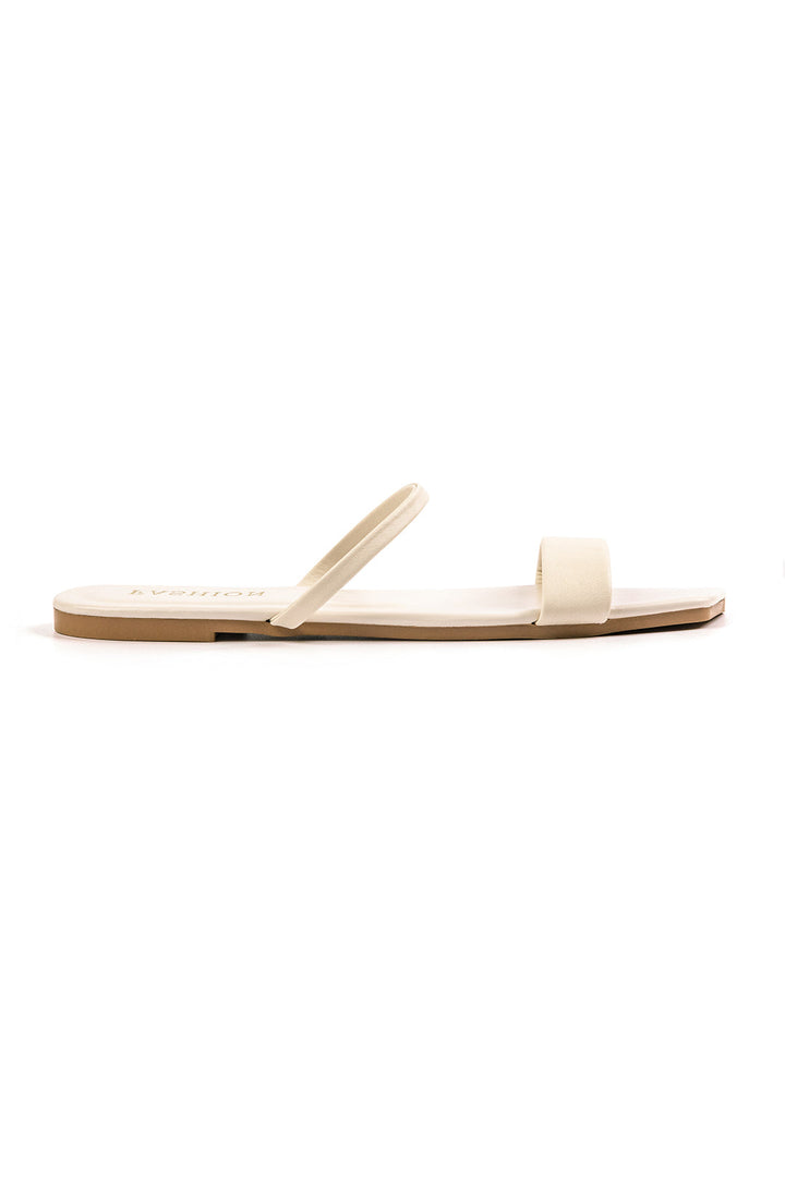 Sandali flat base con punta quadrata