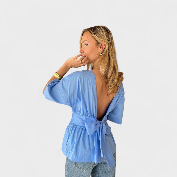 Bianca™-  Blusa Elegante con Schiena Scoperta