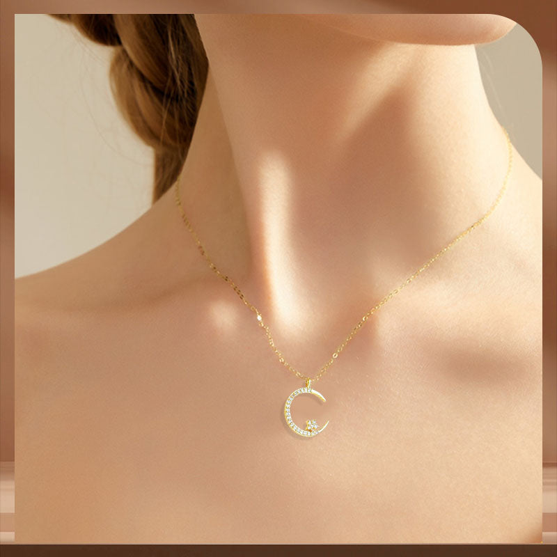 Luna™- Collana con Luna e Stelle scintillanti