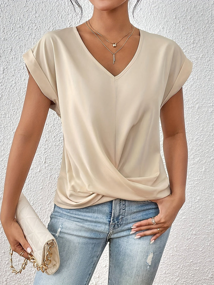 Alessia™- T-shirt comoda con scollatura elegante