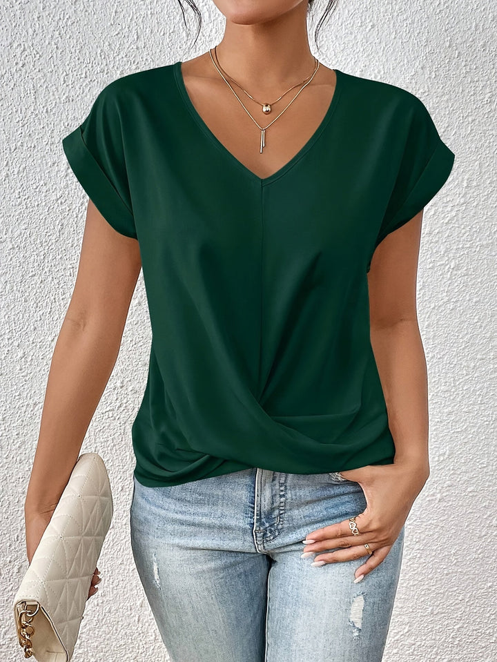 Alessia™- T-shirt comoda con scollatura elegante