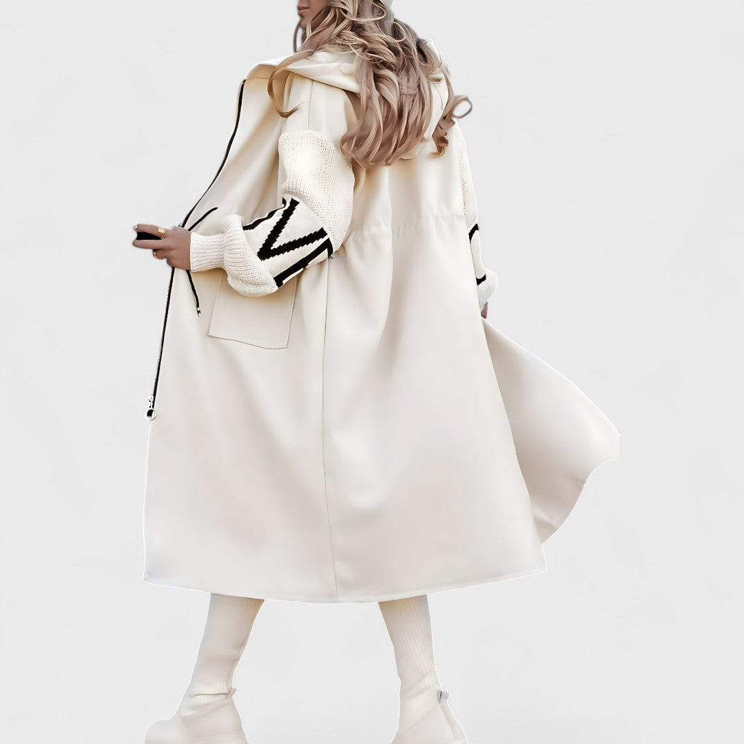 Rosana - Elegante cappotto con cappuccio
