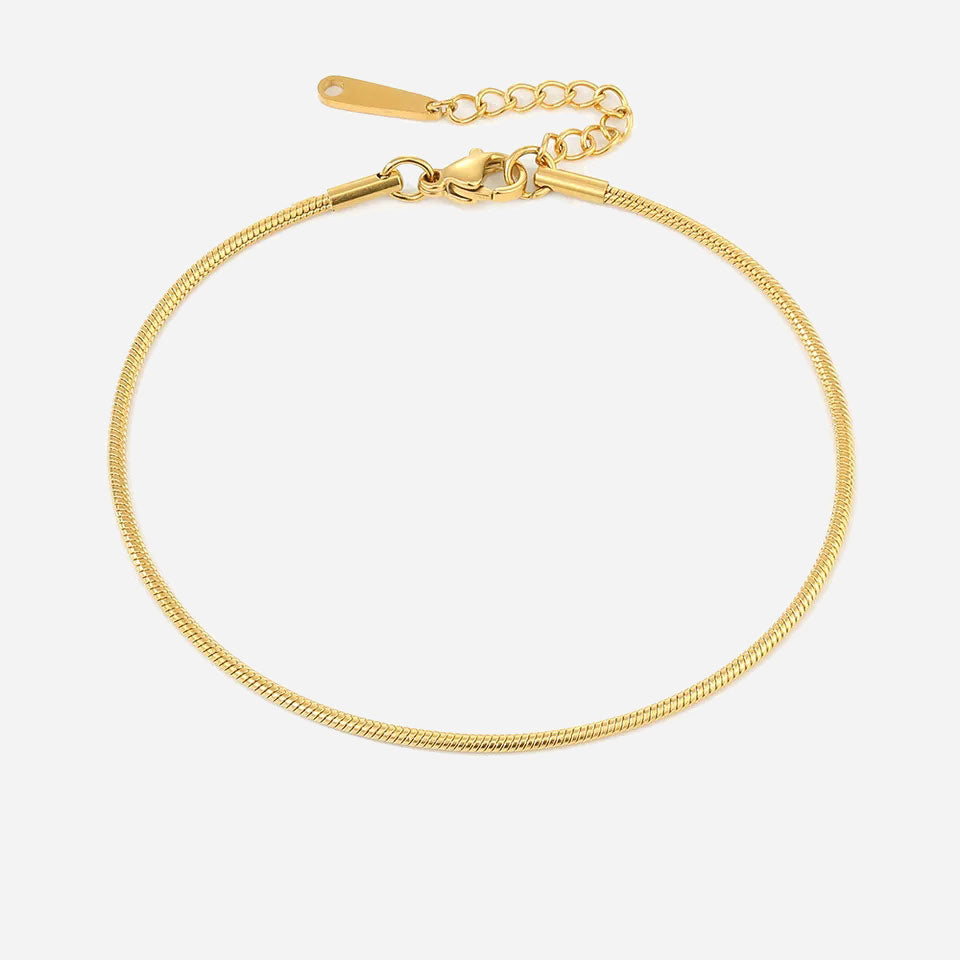 Alessia™- Braccialetto da caviglia Eleganza Dorata in oro 18 carati