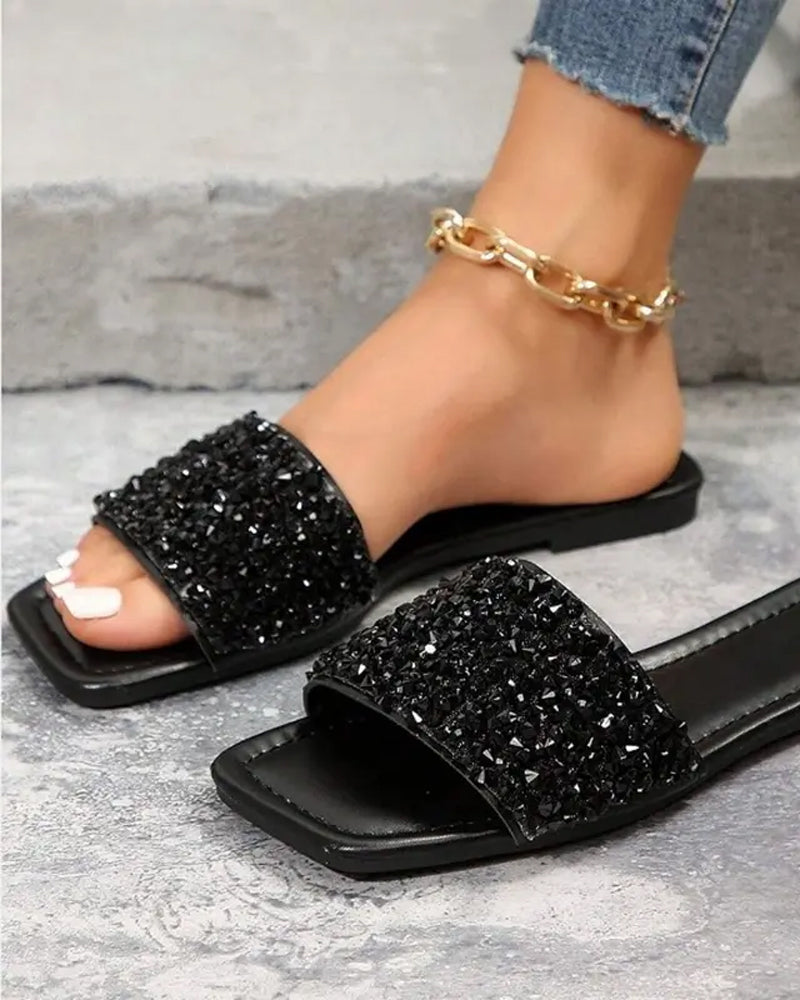 Sandali Casual Paillettes Piani