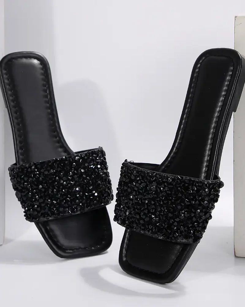 Sandali Casual Paillettes Piani