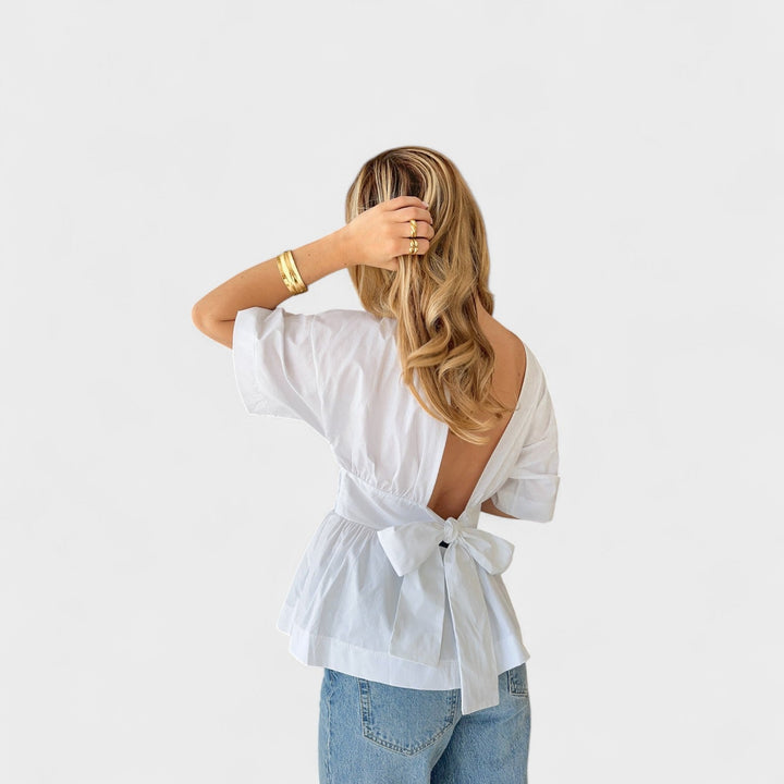 Bianca™-  Blusa Elegante con Schiena Scoperta