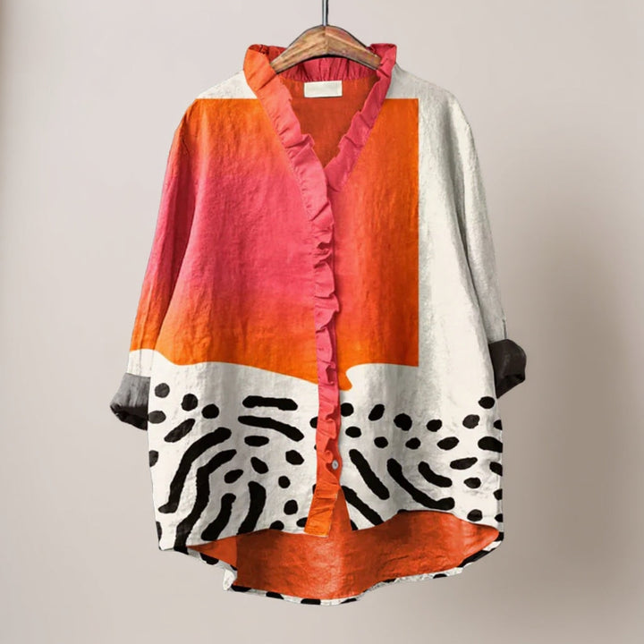 Melinda - Blusa Elegante in Lino Leggero
