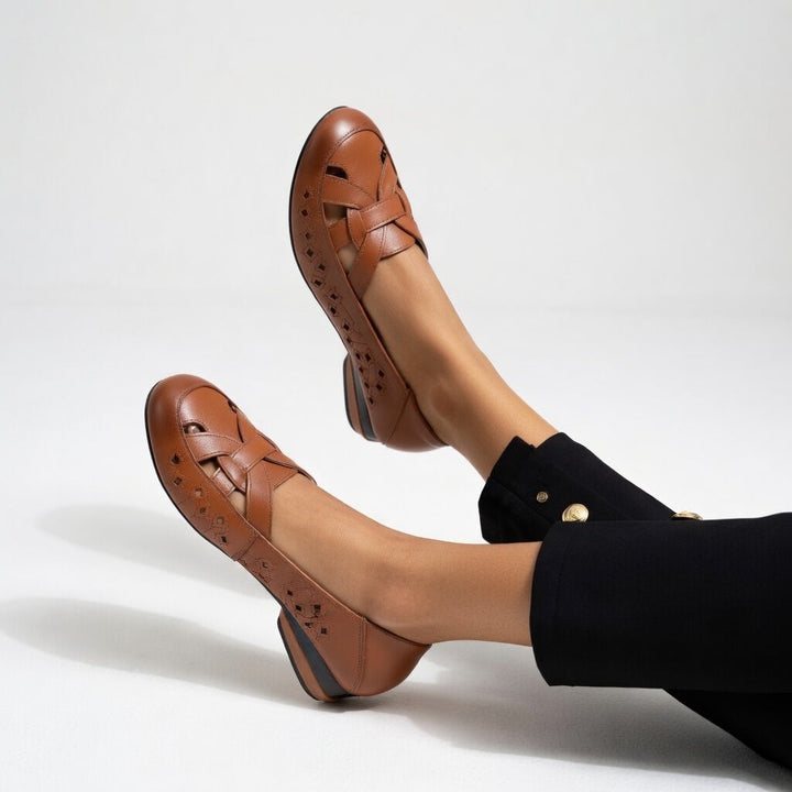 Élodiane™ — Ballerine eleganti perforate confortevoli ergonomiche