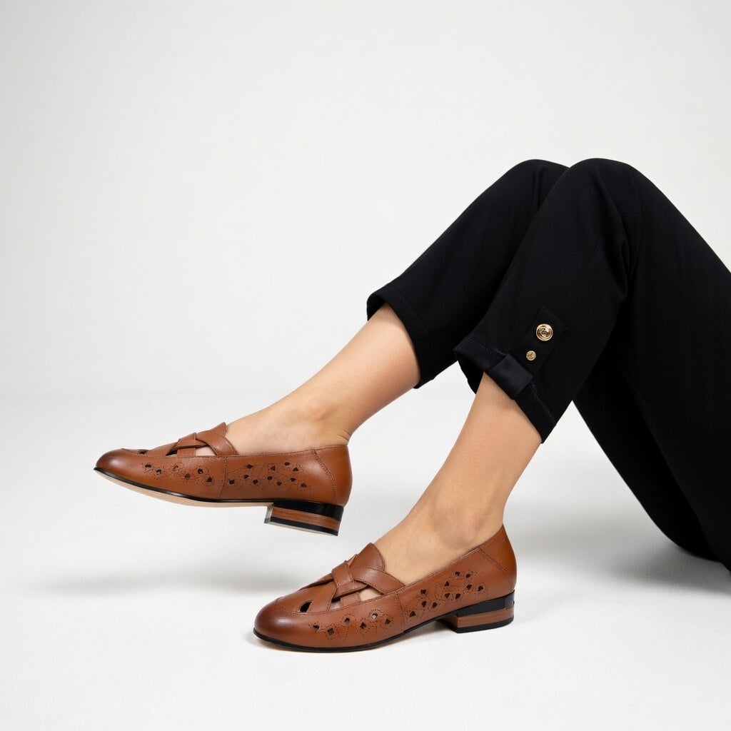 Élodiane™ — Ballerine eleganti perforate confortevoli ergonomiche