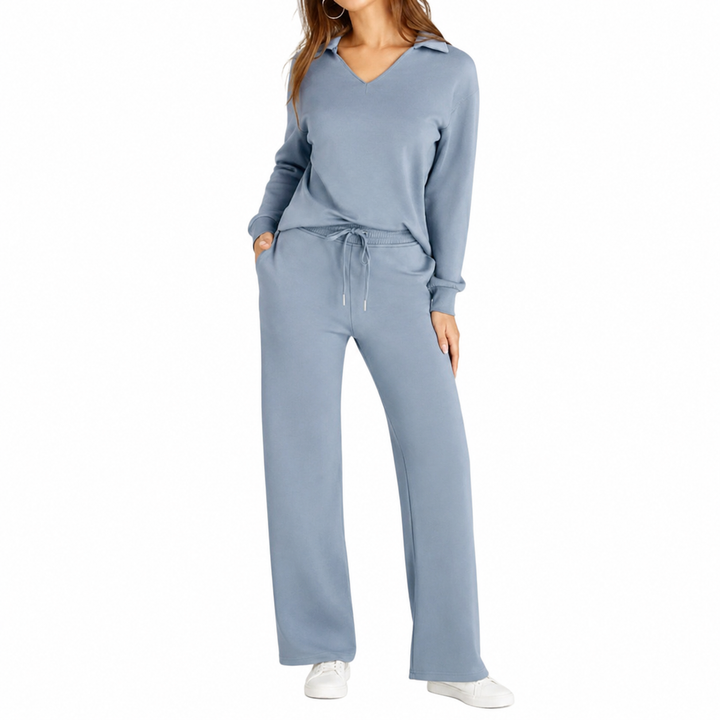 Lucia - Set da lounge in 2 pezzi per donne con maniche lunghe