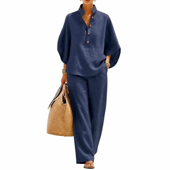 Elena – Set Due Pezzi in Lino e Cotone