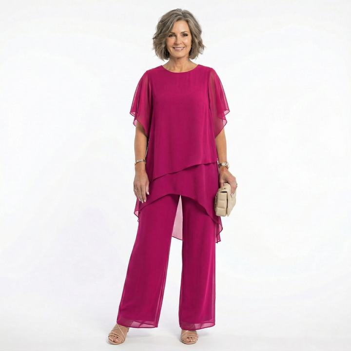 Pietra™ – Completo Elegante in Chiffon