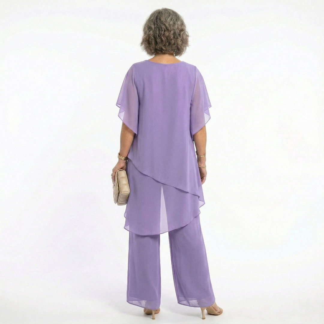 Pietra™ – Completo Elegante in Chiffon