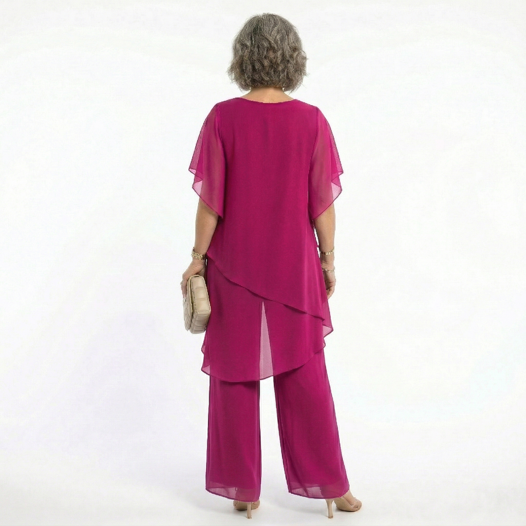 Pietra™ – Completo Elegante in Chiffon
