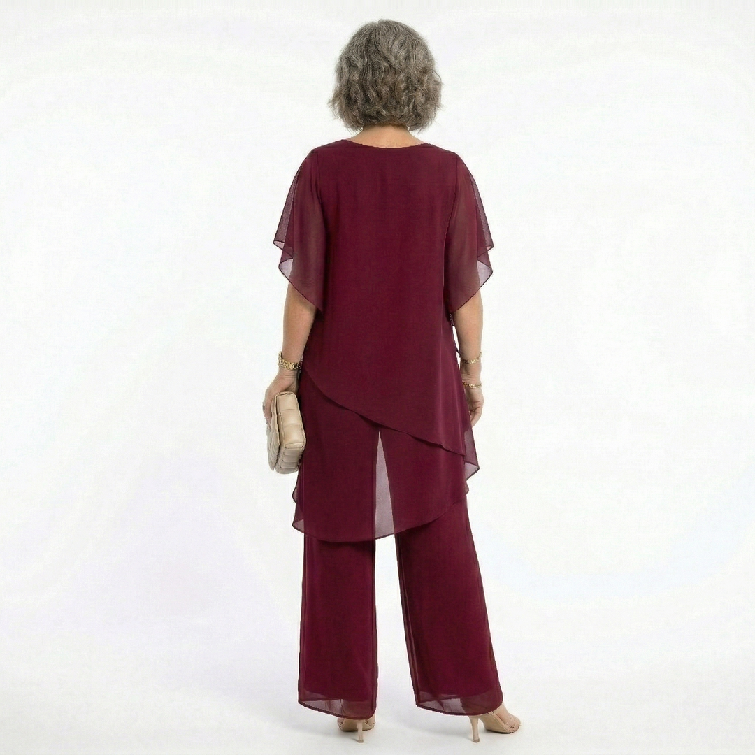 Pietra™ – Completo Elegante in Chiffon