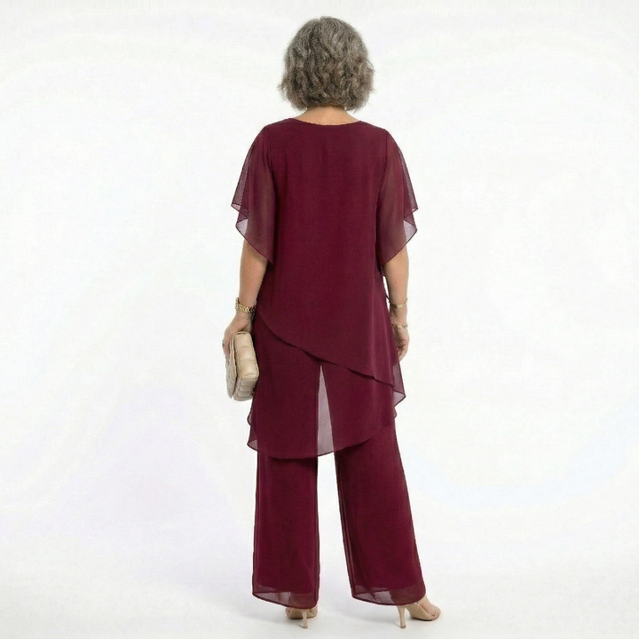 Pietra™ – Completo Elegante in Chiffon
