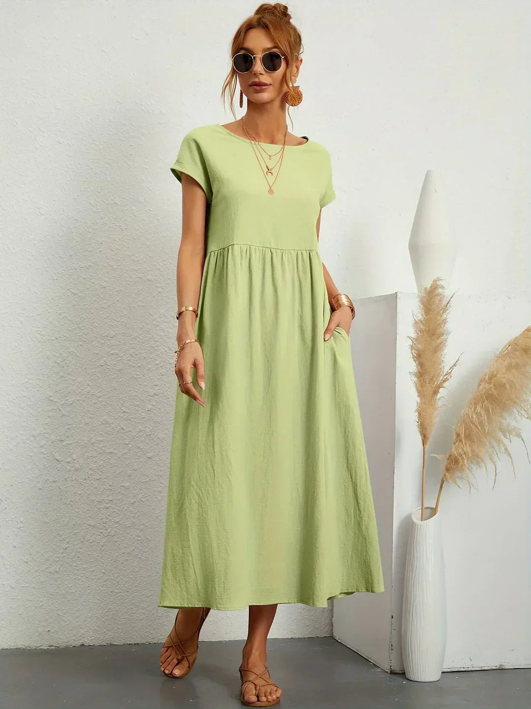 Gabrielle™ — Abito midi fluido eleganza senza tempo