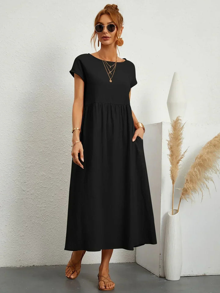 Gabrielle™ — Abito midi fluido eleganza senza tempo
