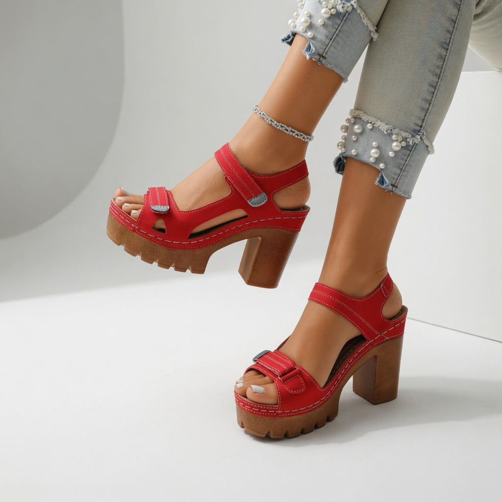 Célimène™ — Sandalo con tacco a blocco e piattaforma dallo stile urbano