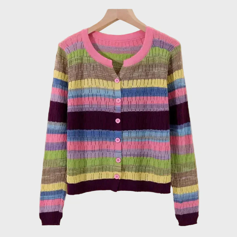 Cardigan Rigato Retrò Elodie