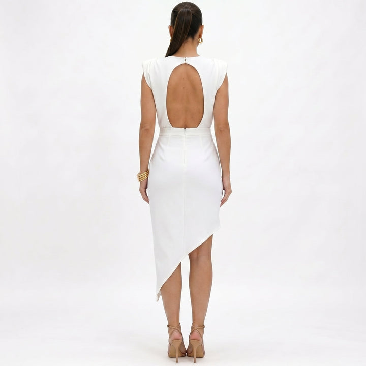 Bianca™ – Abito Elegante Asimmetrico