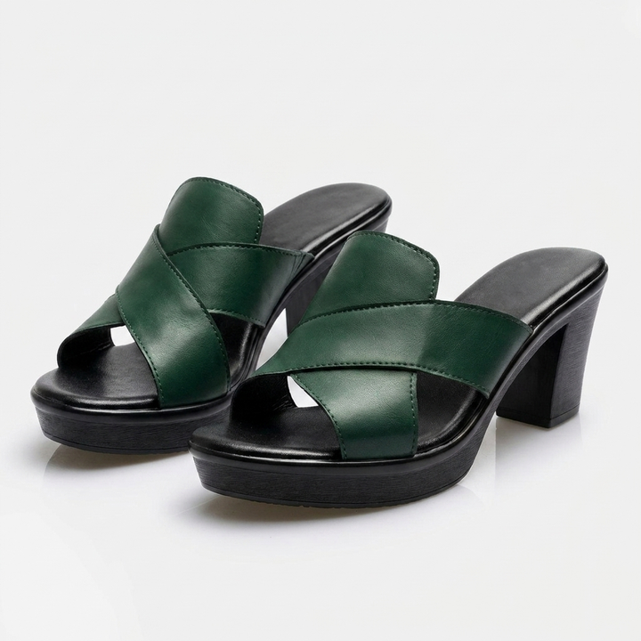 Daniela™- Mule Elegante con Tacco Largo