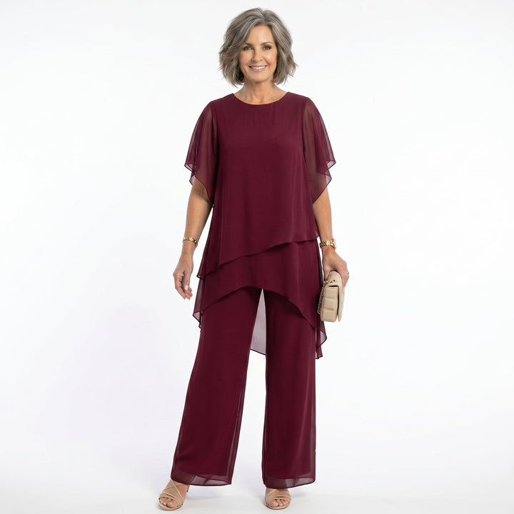 Pietra™ – Completo Elegante in Chiffon