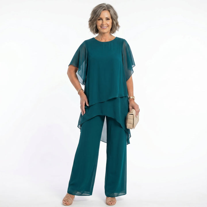 Pietra™ – Completo Elegante in Chiffon