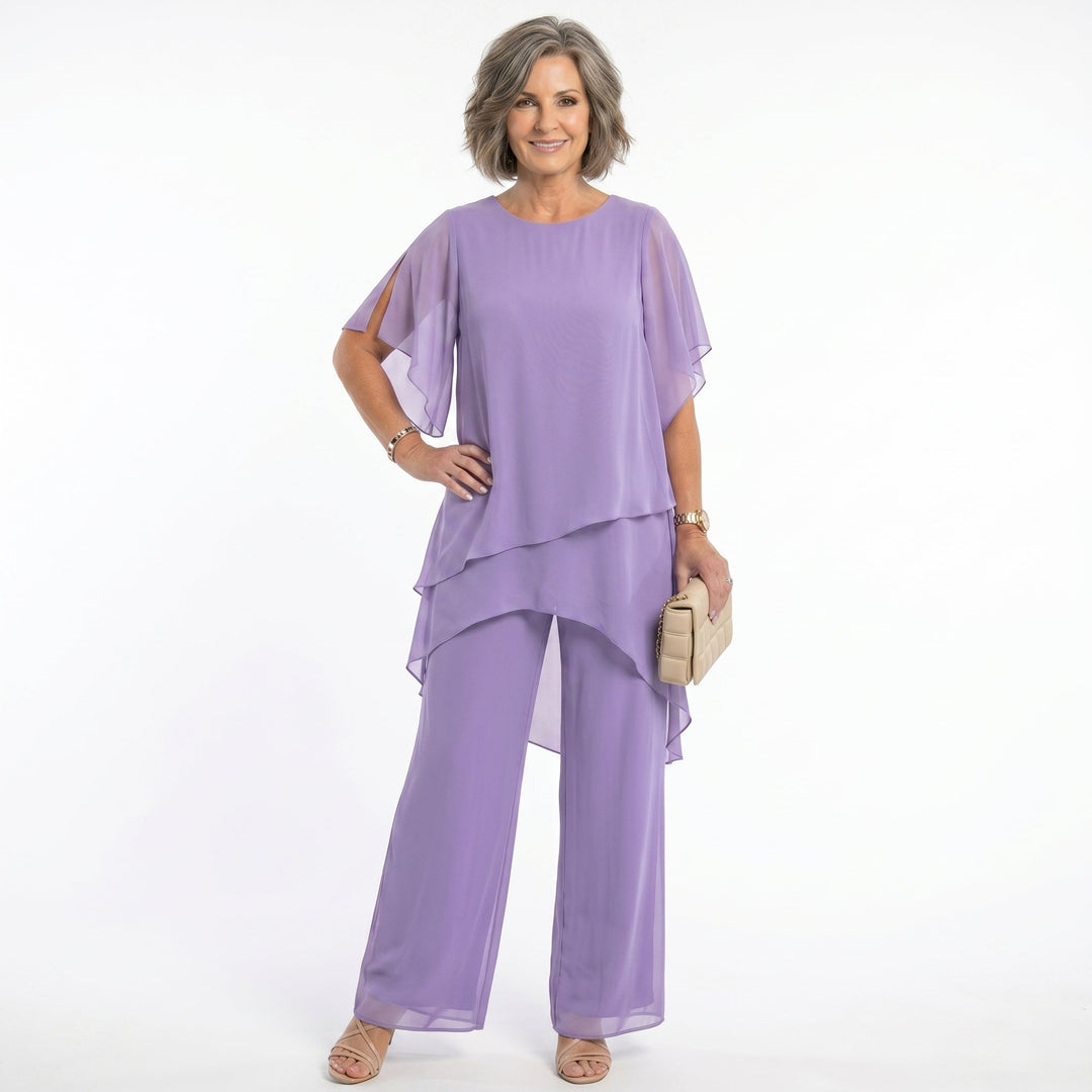 Pietra™ – Completo Elegante in Chiffon