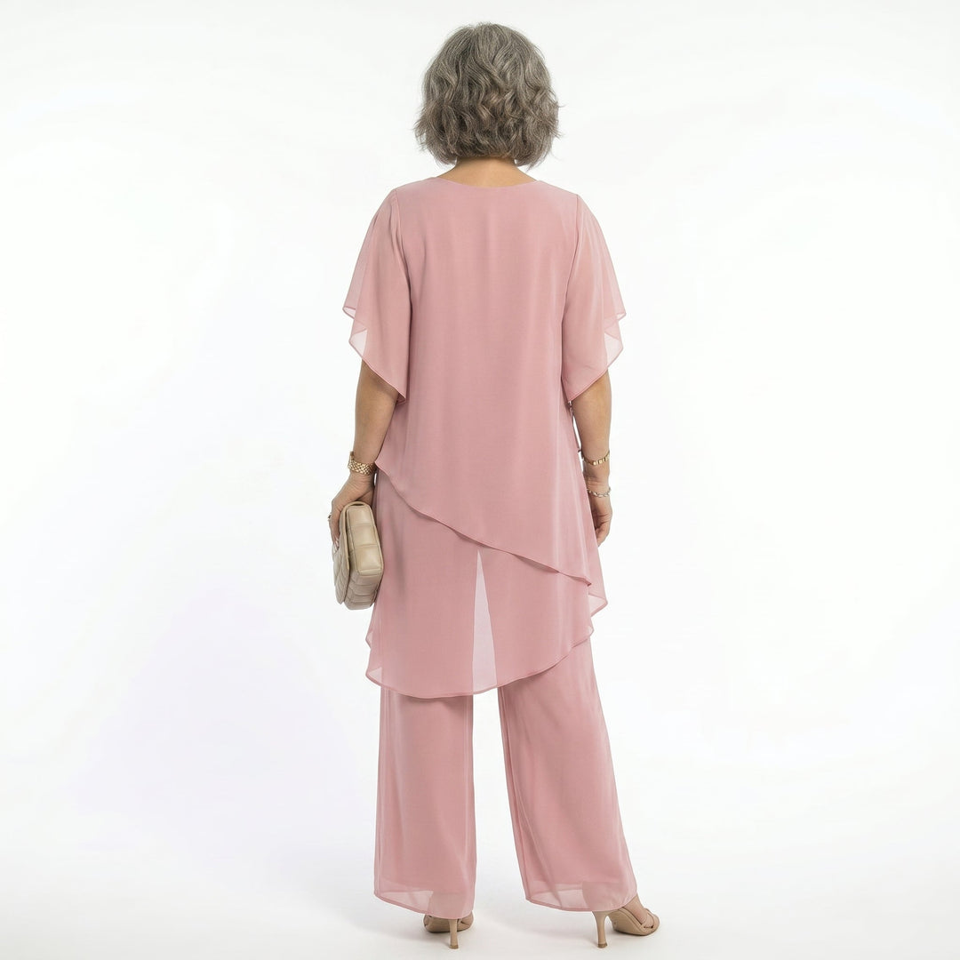 Pietra™ – Completo Elegante in Chiffon