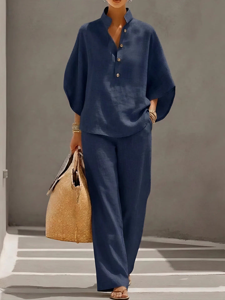 Elena – Set Due Pezzi in Lino e Cotone