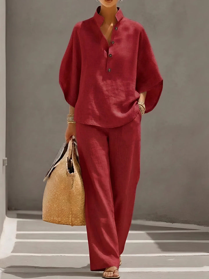 Elena – Set Due Pezzi in Lino e Cotone