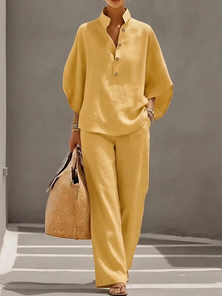 Elena – Set Due Pezzi in Lino e Cotone