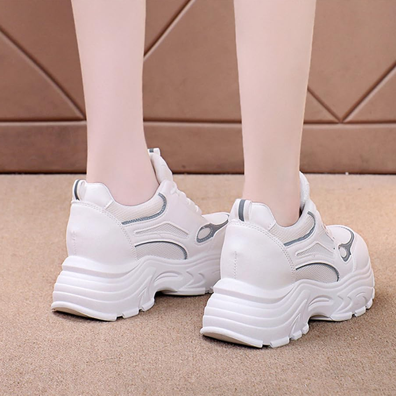 Scarpe da donna casual traspiranti con suola spessa