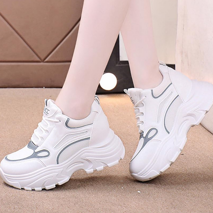 Scarpe da donna casual traspiranti con suola spessa