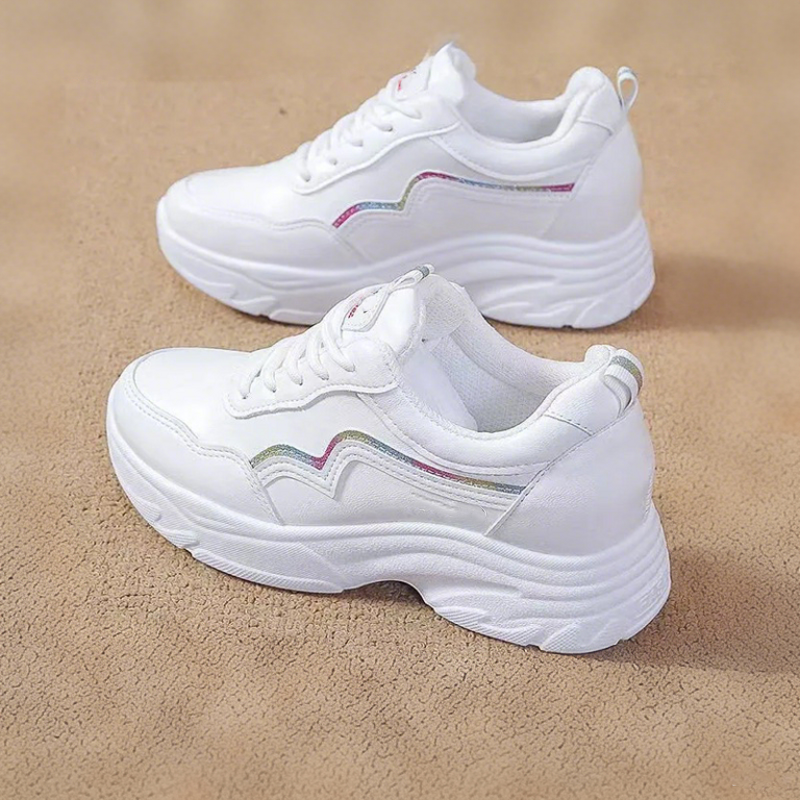 Scarpe da donna casual traspiranti con suola spessa